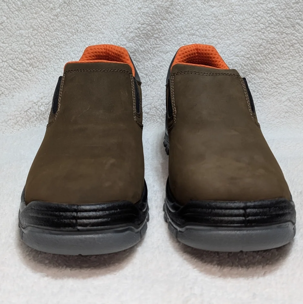 NWOB HYTEST Men's 13W Steel Toe Leather Knox Safety Slip On Shoe ASTM